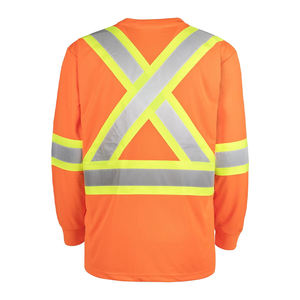 Camisetas Polo de Seguridad de Poliéster Fluorescente Naranja Amarillo de Alta Calidad, Alta Visibilidad, Certificación CE, Venta al Por Mayor, Reflectantes - Product Image 2