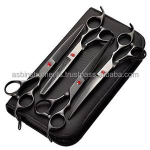 Ciseaux de toilettage pour animaux de compagnie en acier inoxydable japonais de 7 pouces, ciseaux professionnels pour couper et affiner les poils de chien, ensemble d'outils de toilettage - Product Image 4