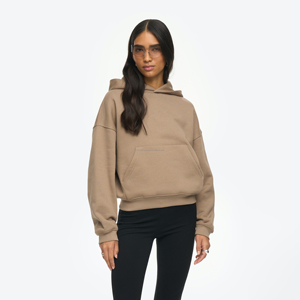 Sudadera con Capucha Gruesa 100% Algodón para Mujer, Sudadera con Capucha Extra Grande Personalizada al por Mayor, Sudadera con Capucha de Felpa de Alta Calidad Estampada para Invierno, para Parejas - Product Image 5