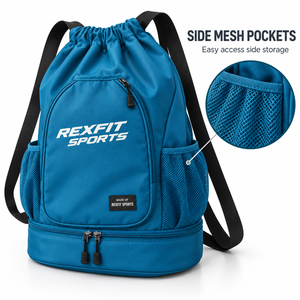Mochila Personalizada para Jugadores de Pádel con Cierre Inferior, Bolsillo Frontal y Bolsillos Laterales de Malla, Bolsa Deportiva Personalizada Rexfit para Raquetas - Product Image 4