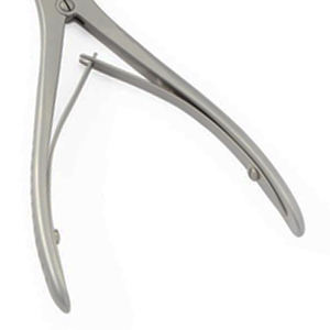 Pinza de corte ortopédica manual de doble acción Beyer Bone Rongeur, de acero inoxidable alemán, acabado Dall, instrumentos quirúrgicos - Product Image 3