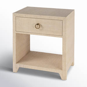 Table de chevet DreamCraft Raffia à 1 tiroir - Meuble élégant et pratique en provenance du Vietnam - Product Image 4