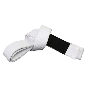Ceinture de karaté blanche 100% coton, durable, unisexe, pour adultes, vêtements d'arts martiaux, teinture unie - Product Image 6