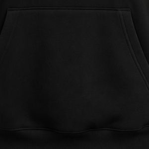 Sudadera con Capucha Negra con Logotipo JJ Bordado, Sudadera de Forro Polar de Manga Larga con Bolsillo Delantero y Capucha Ajustable para Uso Casual - Product Image 5