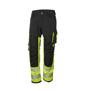 Men's High Visibility <b>Work</b> <b>Pants</b> Polyester Reflective Stripes <b>Cargo</b> Pockets Safety Protective Needle Detection - Product Image 5