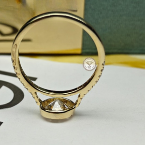แหวนเพชรเพาะเลี้ยง 3.0 กะรัต รับรองโดย IGI สำหรับผู้หญิง ทอง 14K 18K แหวนหมั้นหรูหรา ของขวัญเครื่องประดับเจ้าสาวสำหรับงานแต่งงาน - Product Image 6