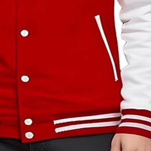 Veste universitaire personnalisée OEM avec option de logo sur le devant, couleurs et logos personnalisés, veste en laine coupe-vent et respirante, envoyée par Dress Sports - Product Image 4