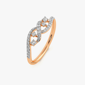 Lab Grown Diamond Criss <b>Cross</b> Infinity <b>Ring</b> for Women 10K 14K 18K Rose Gold 925 & 935 Luxury Wedding Band Fine Jewelry For Gift - Product Image 4