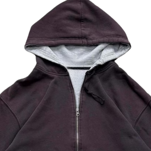 Sudadera con capucha y cremallera para hombre, de forro polar, color liso, algodón, para invierno, estilo de manga regular, lavado ácido, antiencogimiento, antiarrugas - Product Image 5