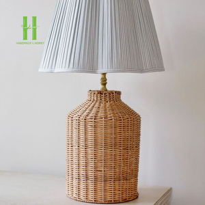 New Products Rattan Lamp Base Table Handwoven OEM Pendant <b>Light</b> for Home <b>Decoration</b> Variety of Colors From Vietnam Manufacturer - Product Image 2