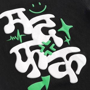 Camisetas de Algodón 100% con Estampado Puff para Hombre, Diseño Personalizado, Manga Corta, Tallas Grandes, Fabricadas en Pakistán, al Mejor Precio - Product Image 2