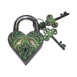 Cadenas de porte en laiton entièrement fonctionnel haute sécurité avec clés de conception antique faites à la main serrures de sécurité à collectionner uniques - Product Image 1