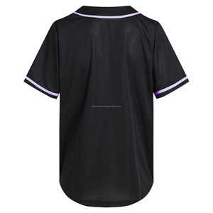 Camiseta de Béisbol Personalizada para Hombre, 100% Poliéster, Transpirable, Manga Corta, Números del Equipo Impresos, Uniformes para Adultos, Blanco, Negro, Rojo - Product Image 4