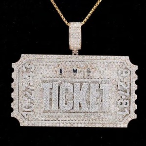 Professional Custom Iced Out Jewelry Moissanite Letter Name Pendant 925 <b>Solid</b> <b>Silver</b> Iced Out Pendant Charm Letter Pendants - Product Image 5