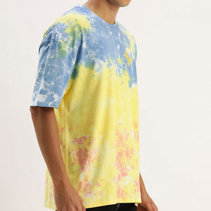 Camisetas Tie Dye de Última Moda para Hombre, Fabricadas en Pakistán, 100% Algodón, Colores Personalizados, Secado Rápido y Transpirables, Corte Holgado - Product Image 3