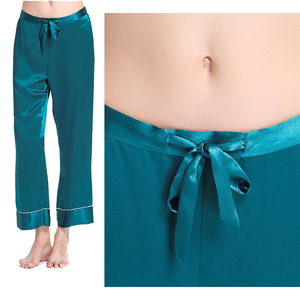 ชุดนอนผ้าฝ้ายแขนยาวสองชิ้นสำหรับผู้หญิงไซส์ใหญ่ ดีไซน์ใหม่ โลโก้สั่งทำได้ เนื้อผ้านุ่ม สีพื้น - Product Image 3