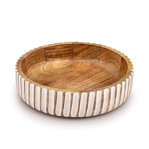FSC-Certified for Wood Bowls Fruit Bowls-Mid Century Modern Design Rectangle Shape Handcrafted Home <b>Decor</b> | OEM Custom - Product Image 1