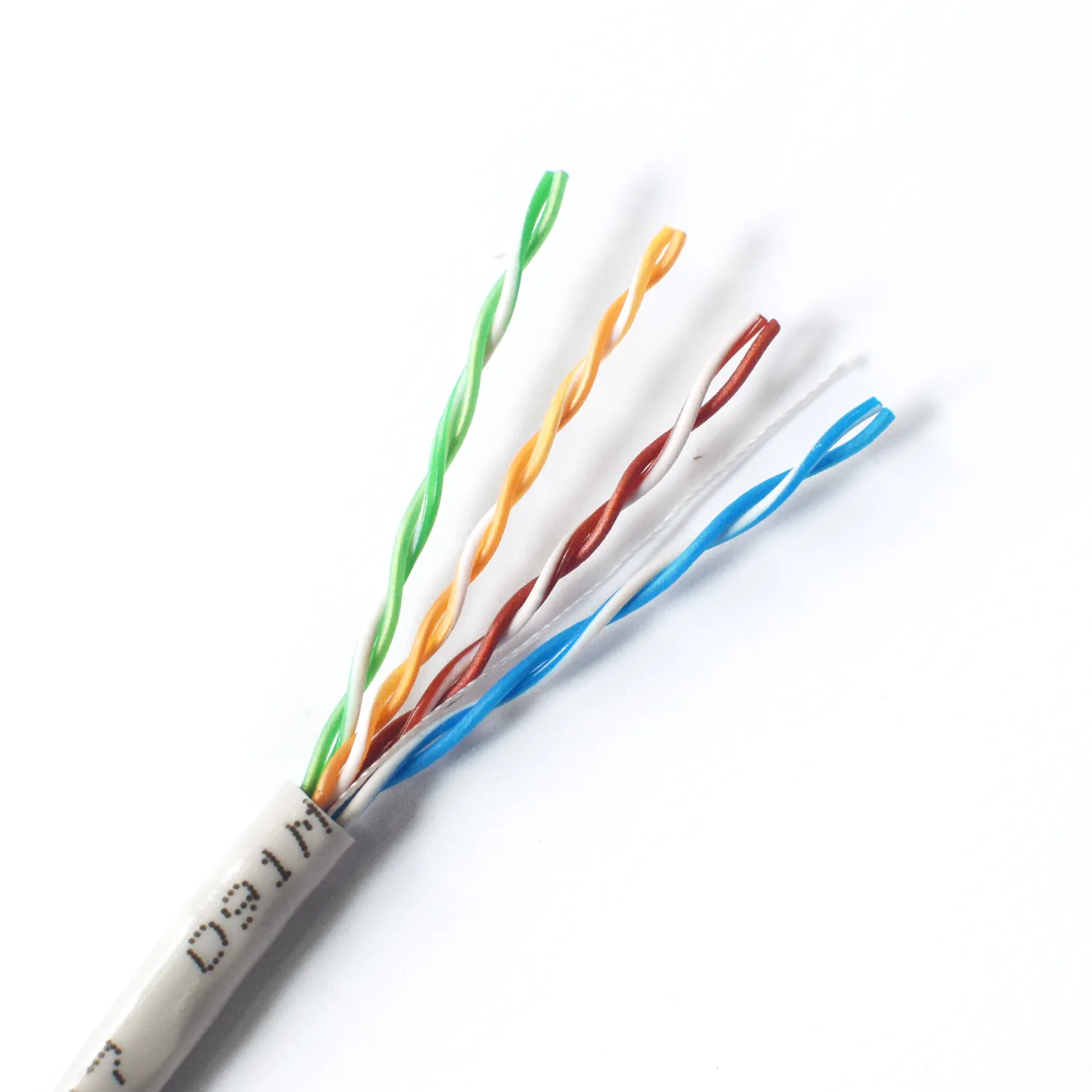 สายเคเบิ้ลอีเทอร์เน็ต CCA Cat5e สีเทา24 AWG UTP สาย Cat-5E การติดตั้งเครือข่ายในร่ม