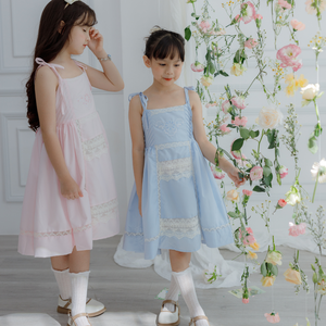 Vestido informal de verano para mujer Esere sin mangas estilo callejero con decoración de encaje diseño de tejido de color personalizado - Product Image 5