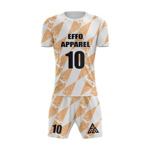 Maillot de sport personnalisé léger 100 % polyester à manches courtes, design personnalisé pour équipe de football, uniforme de football - Product Image 5