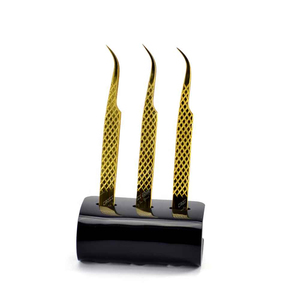 Pince à épiler professionnelle anti-acide en acier inoxydable de haute qualité, design optimal, 3 pièces avec pointe précise - Product Image 1