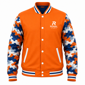 Wholesale Customized Logo Fashion Street Clothing <b>Men's</b> <b>Baseball</b> <b>Jacket</b> Designer Clothing <b>Men's</b> Street Style <b>Jacket</b> - Product Image 1