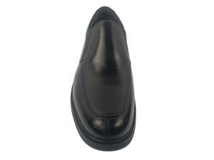 Mocassins en cuir noir pour homme, bout rond, antidérapants, chaussures de bureau et de ville - Product Image 1