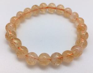 Bracelet en Citrine de Qualité Supérieure, Perles de 8 mm, Pierre Naturelle Polie, Style Mascotte Guérisseuse, Agate Muntaha, Souvenir d'Exportation pour Occasions Spéciales - Product Image 3