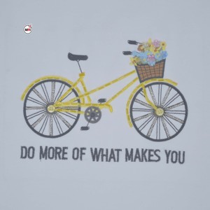 T-shirt blanc à manches courtes avec imprimé vélo, col rond, coupe classique, style décontracté, t-shirts en coton pour hommes avec logo personnalisé - Product Image 6