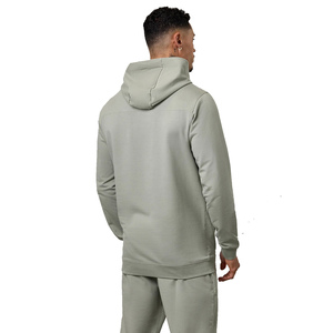 Conjunto de Sudadera con Capucha Azul Claro para Hombre, Chándal Informal de Longitud Completa con Bolsillos Laterales, Corte Regular, 100% Algodón, Ropa de Otoño - Product Image 4