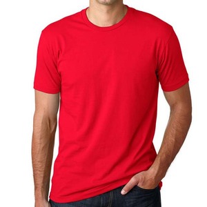 Camiseta de Manga Corta para Hombre, Cuello Redondo, Corte Regular, Color Sólido, Algodón Jersey, Estilo Casual, Ropa de Calle para Verano - Product Image 3