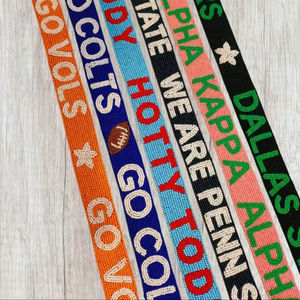 Correa de Bolso Rectangular Hecha a Mano con Cuentas de Iqra Creation, Correa de Lujo Personalizada para Bolsos Cruzados y de Hombro - Product Image 1