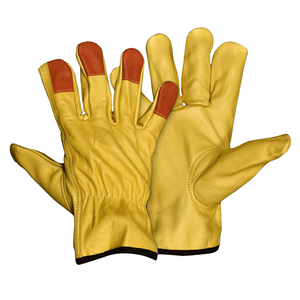 High Quality Cowhide Leather <b>Driver</b> <b>Gloves</b> Heat/Fire Resistant 11 oz Reflective HI Vis Industrial Safety Working <b>Gloves</b> Hand - Product Image 3