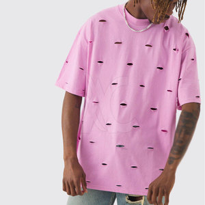 Camiseta Premium con Efecto Desgastado, Transpirable, Informal, Ropa de Moda Urbana, Fabricante de Ropa - Product Image 3