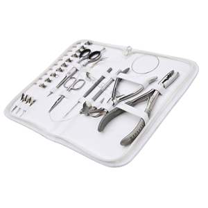 Kit de Herramientas para Extensiones de Cabello con Micro Anillos y Micro Eslabones OEM para Salón, con Alicates Aplicadores de Acero Inoxidable, Agujas de Coser y Gancho para Cabello - Product Image 1