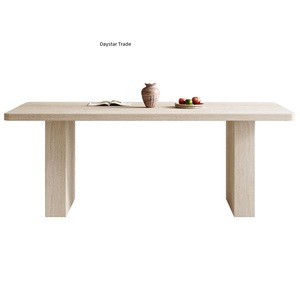 Mesa de Comedor Rectangular de Madera Maciza Daystar Trade, Diseño Moderno Minimalista, Mueble Estable para el Hogar DST-AT-298, 4 Plazas - Product Image 1