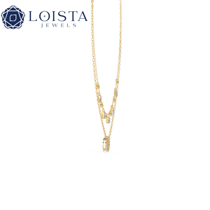 Tianmao Luxury High-End Female Necklace Gold-Plated Eight-Awn Star with Full Diamond <b>Flash</b> Clavicle Chain with Zircon Main Stone - Product Image 3