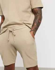 Shorts de jogging décontractés pour hommes en toile surdimensionnée 100 % coton respirant, 340 grammes, style hip-hop, anti-plis, streetwear, vente en gros - Product Image 2