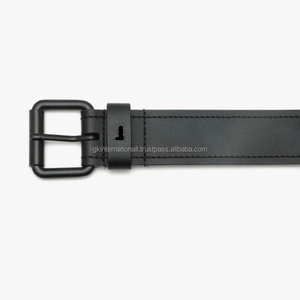 Nouvel arrivage de ceinture décontractée en cuir de vachette véritable artisanale pour hommes avec boucle en métal à ardillon élégante - Product Image 3