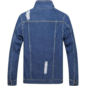 New Loose Fashion Denim Bomber With Stand Collar Workwear Casual <b>Upper</b> Clothes Men's Spring And Autumn Jacket - Product Image 2
