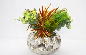 Premium Quality Material Handmade Fancy Look Flower Vase <b>Metal</b> Nickel Plated Low Price Premium Home /Wedding Decoration Vases - Product Image 2