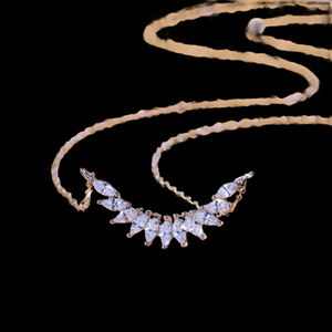Luxury Mossinate Diamond <b>Necklace</b> for Women Wedding Bridal Jewelry <b>Statement</b> Party Wear Gift for Anniversary and Engagement - Product Image 6