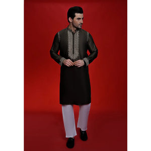 Shalwar Kameez Tradicional de Algodón para Hombre, Tejido Transpirable y Cómodo para Oficina y Uso Diario - Product Image 1