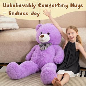 Orsacchiotto Gigante 4 Piedi 47 Pollici, Peluche Classico Viola, Regalo di Compleanno per Fidanzata o Fidanzato - Product Image 1
