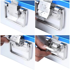 Surgery Silicone Disinfection <b>Box</b> Tools Aluminum Sterilization <b>Box</b> Large Size Dual <b>Locking</b> System Sterilized <b>box</b> CE - Product Image 3