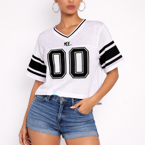 Jersey de Fútbol Americano Personalizado para Mujer, Sublimado, Corte Ajustado, Transpirable, Poliéster, Uniforme de Equipo Personalizado, Producción OEM al por Mayor - Product Image 2