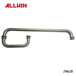 Hotel-Grade Double Towel Rack with <b>Square</b> <b>Combination</b> Handle and Washer for Bathrooms - Product Image 3