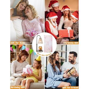 Lampada Scaldacandele Grigia Dimmerabile con Timer, Altezza Regolabile, per Cera Profumata, Regalo di Compleanno, Candele in Barattolo - Product Image 5