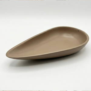 Modern Silver Aluminum Leaf Shaped Salad Bowl Premium Fruit Serving Dish Hotel Buffet Ramadan <b>Table</b> Decor - Product Image 3