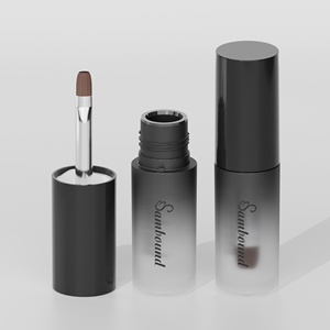 Wholesale Custom PETG Empty Bottles With Plastic Body Aluminum Handle <b>Nylon</b> Bristles For Eye Makeup Eyeshadow Eyebrow Powder ODM - Product Image 6